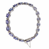 18K White Gold Tanzanite Bracelet