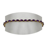 18K White Gold Amethyst Bracelet