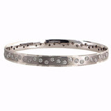 18K White Gold Diamond Bangle