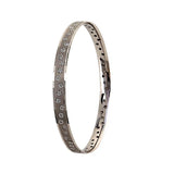 18K White Gold Diamond Bangle