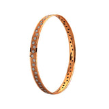 18K Rose Gold Diamond Bangle