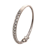 18K White Gold Diamond Bangle