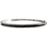 18K White Gold Diamond Bangle