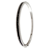 18K White Gold Diamond Bangle