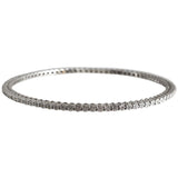 18K White Gold Diamond Bangle