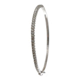 18K White Gold Diamond Bangle