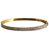 18K Yellow Gold Diamond Bangle