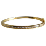 18K Yellow Gold Diamond Bangle