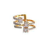 18K Yellow Gold Diamond Ring