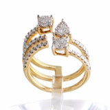 18K Yellow Gold Diamond Ring