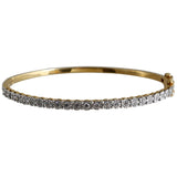 18K Yellow Gold Diamond Bangle