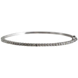 18K White Gold Diamond Bangle