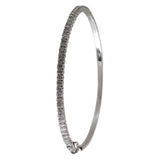 18K White Gold Diamond Bangle