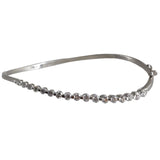 18K White Gold Diamond Bangle