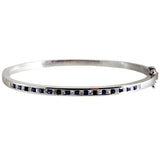 18K White Gold Diamond Bangle