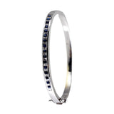 18K White Gold Diamond Bangle