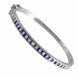 18K White Gold Diamond Bangle