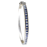 18K White Gold Diamond Bangle