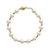 18K Yellow Gold Pearl Bracelet