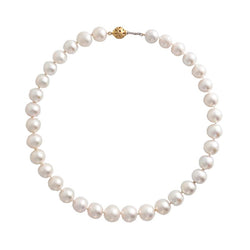 18K Yellow Gold Pearl Necklace