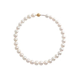 18K Yellow Gold Pearl Necklace