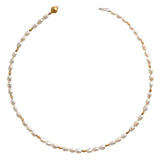 18K Yellow Gold Pearl Necklace