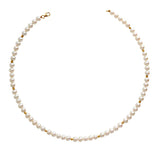 18K Yellow Gold Pearl Necklace