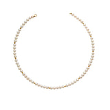 18K Yellow Gold Pearl Necklace