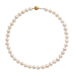 18K Yellow Gold Pearl Necklace