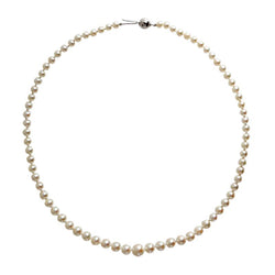 18K White Gold Pearl Necklace