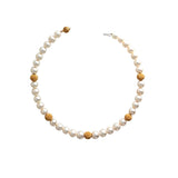 18K Yellow Gold Pearl Necklace