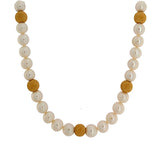 18K Yellow Gold Pearl Necklace